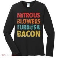 Nitrous Blowers Turbos And Bacon Women's Long Sleeve Shirt thumb 0