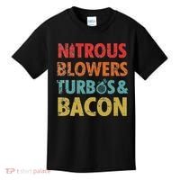 Nitrous Blowers Turbos And Bacon Kids T-Shirt thumb 0