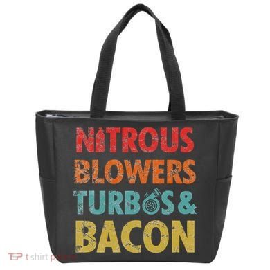 Nitrous Blowers Turbos And Bacon Tote Bag