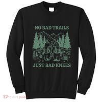 No Bad Trails Just Bad Knees Retro Hiking Bears Funny Gift Sweatshirt thumb 0
