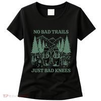No Bad Trails Just Bad Knees Retro Hiking Bears Funny Gift Women's T-Shirt thumb 0