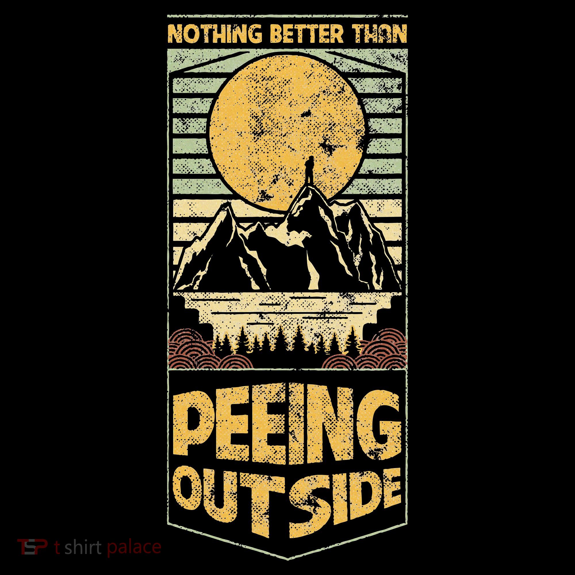 Nothing Better Than Peeing Outside Mountains Kids Sweatshirt