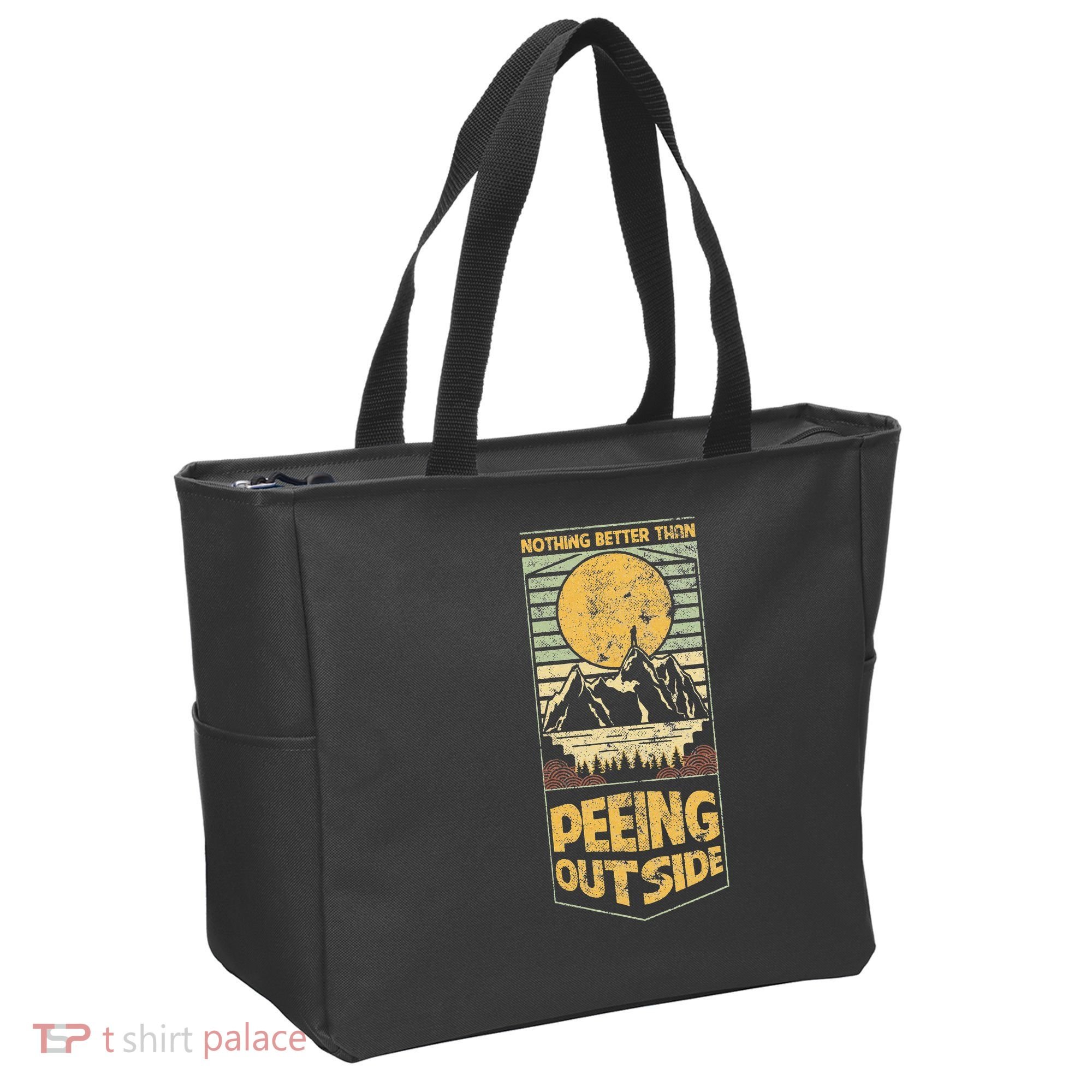 Nothing Better Than Peeing Outside Mountains Tote Bag