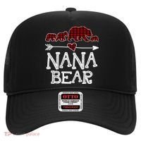 Nana Bear Three Cubs Red Plaid Mama Christmas Pajama Gift Hat thumb 0