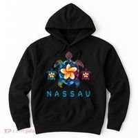Nassau Bahamas Tribal Tie Dye Sea Turtle Hoodie thumb 0
