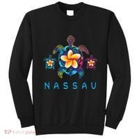 Nassau Bahamas Tribal Tie Dye Sea Turtle Sweatshirt thumb 0
