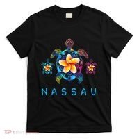 Nassau Bahamas Tribal Tie Dye Sea Turtle T-Shirt thumb 0