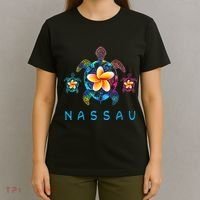 Nassau Bahamas Tribal Tie Dye Sea Turtle T-Shirt thumb 4