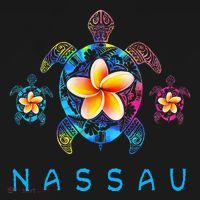 Nassau Bahamas Tribal Tie Dye Sea Turtle Mousepad thumb 1