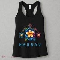 Nassau Bahamas Tribal Tie Dye Sea Turtle Women's Tank Top thumb 3