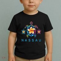 Nassau Bahamas Tribal Tie Dye Sea Turtle Toddler T-Shirt thumb 2