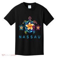 Nassau Bahamas Tribal Tie Dye Sea Turtle Kids T-Shirt thumb 0
