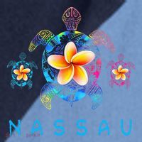 Nassau Bahamas Tribal Tie Dye Sea Turtle Raglan Baseball Sleeve Shirt thumb 2