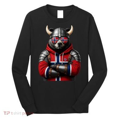 Norwegian Bear Viking Warrior Long Sleeve Shirt