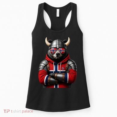 Norwegian Bear Viking Warrior Women's Tank Top