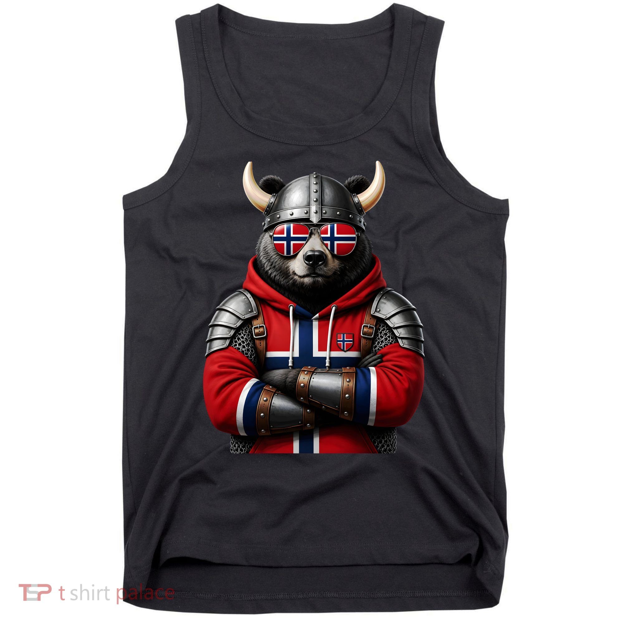 Norwegian Bear Viking Warrior Tank Top