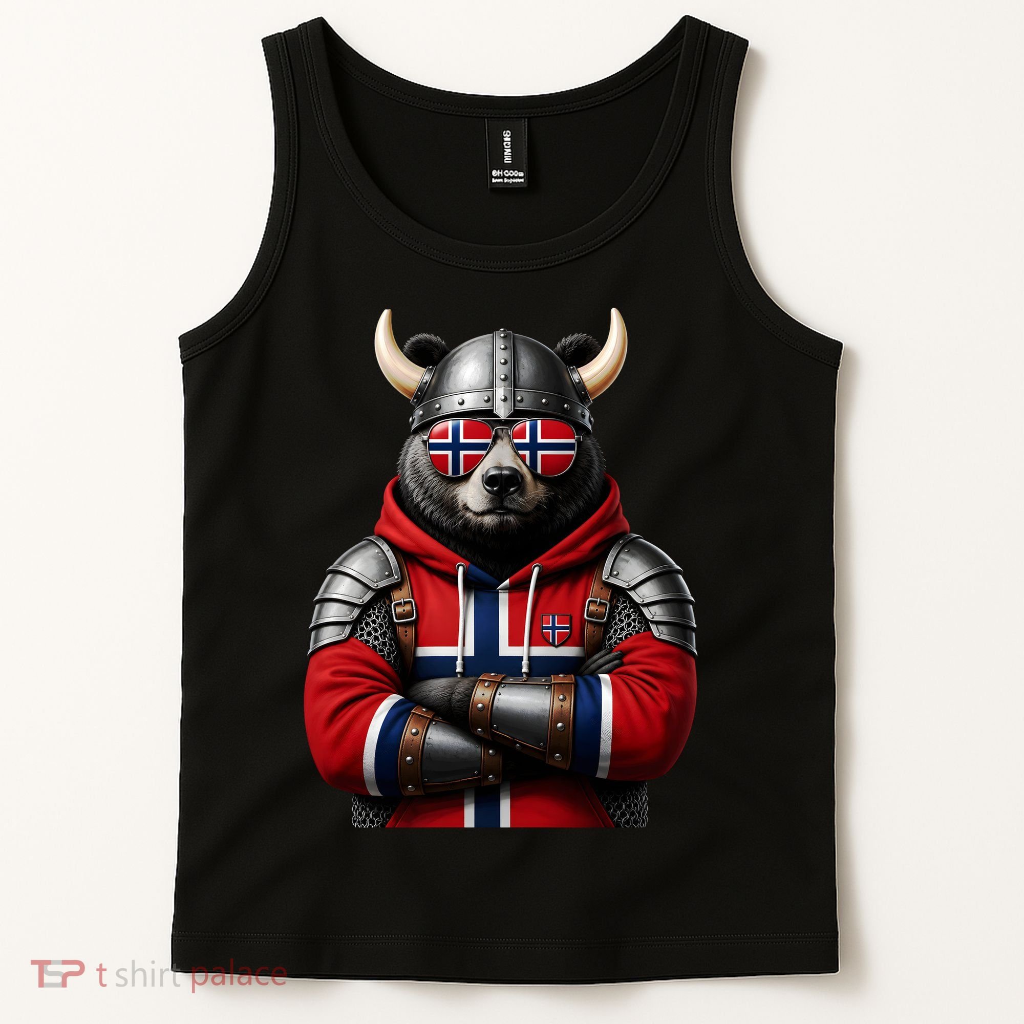 Norwegian Bear Viking Warrior Tank Top