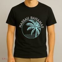 Nassau Bahamas Vintage Printed Sunset T-Shirt thumb 3