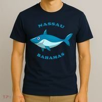 Nassau Bahamas Vintage ChildrenS Shark Vacation Gift T-Shirt thumb 3