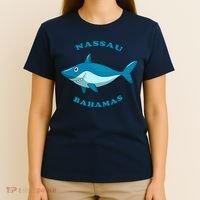 Nassau Bahamas Vintage ChildrenS Shark Vacation Gift T-Shirt thumb 4