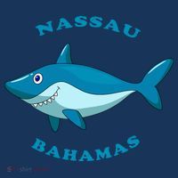 Nassau Bahamas Vintage ChildrenS Shark Vacation Gift T-Shirt thumb 7