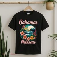 Nassau Bahamas Vacation Proud Bahamas Bahamian Beach T-Shirt thumb 2