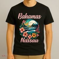 Nassau Bahamas Vacation Proud Bahamas Bahamian Beach T-Shirt thumb 3