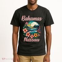Nassau Bahamas Vacation Proud Bahamas Bahamian Beach Tall T-Shirt thumb 2