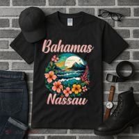 Nassau Bahamas Vacation Proud Bahamas Bahamian Beach Tall T-Shirt thumb 3