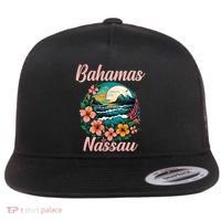Nassau Bahamas Vacation Proud Bahamas Bahamian Beach Flat Bill Trucker Hat thumb 0
