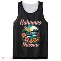 Nassau Bahamas Vacation Proud Bahamas Bahamian Beach Mesh Reversible Basketball Jersey Tank thumb 0