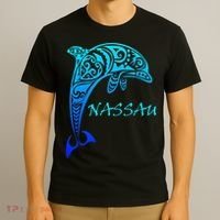 Nassau Bahamas Vintage Retro Tribal Dolphin Vacation T-Shirt thumb 3