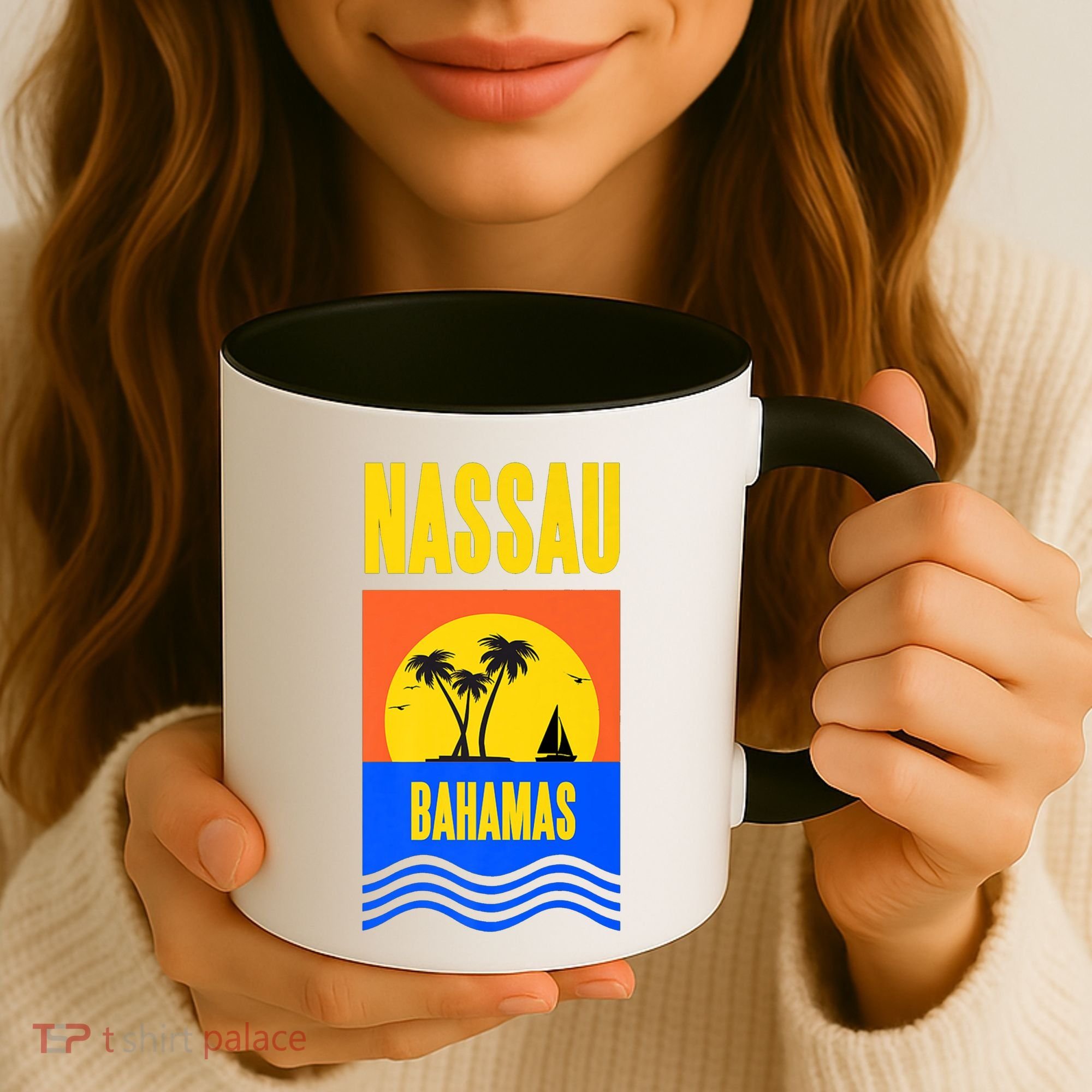 Nassau Bahamas Vacation Souvenir Sailing Coffee Mug