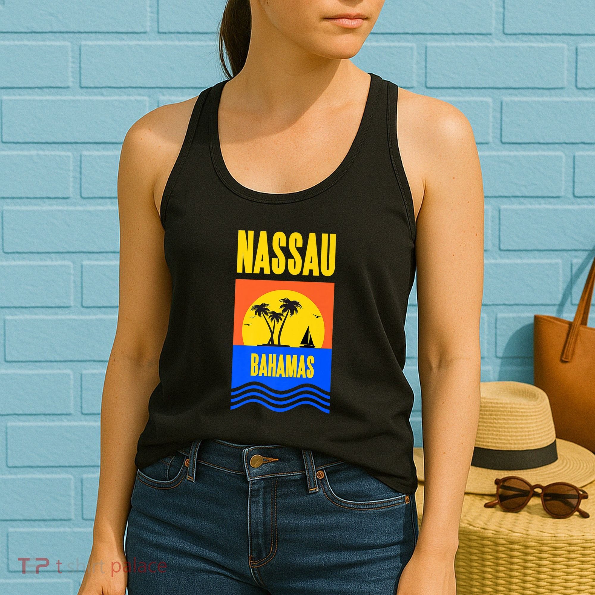 Nassau Bahamas Vacation Souvenir Sailing Women's Tank Top