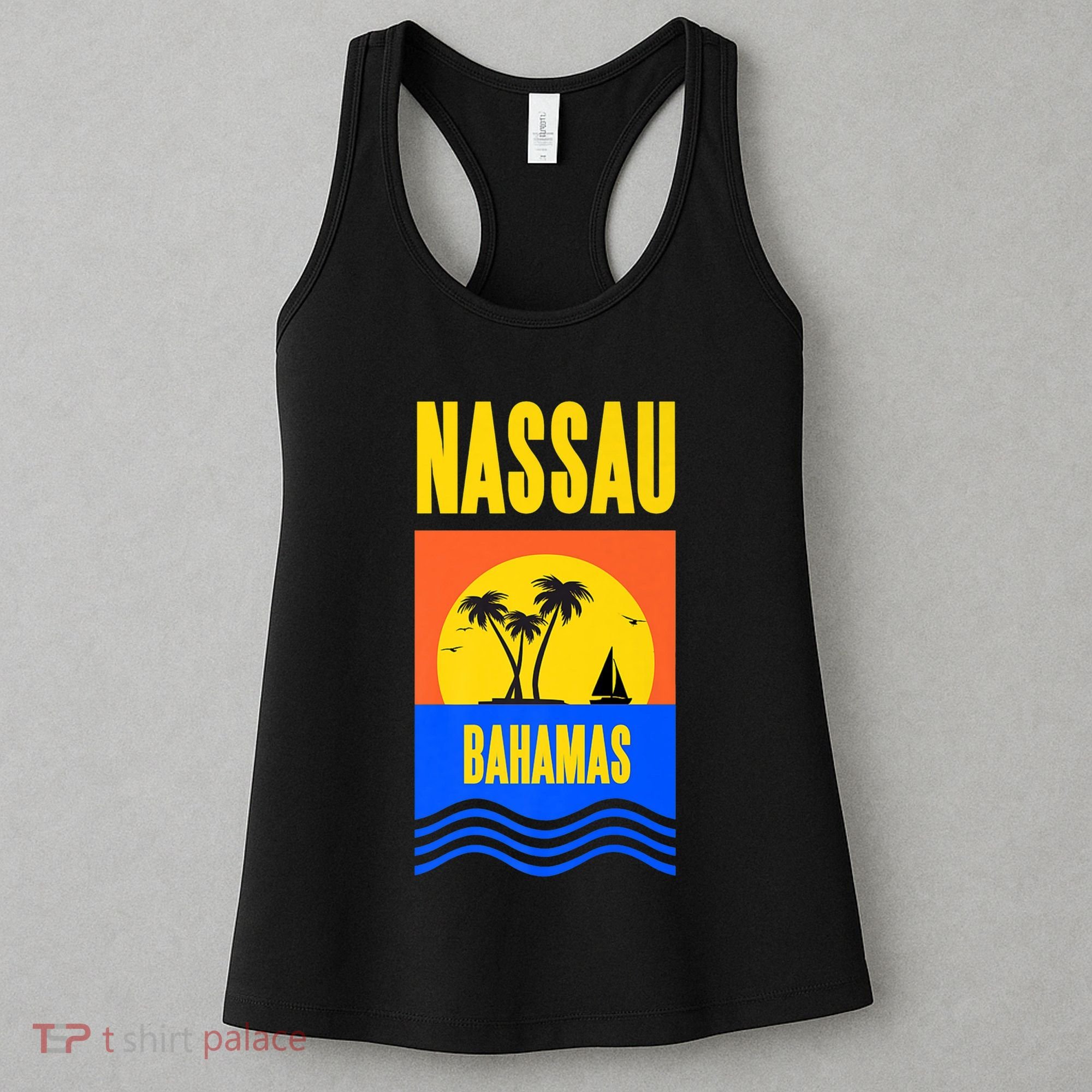 Nassau Bahamas Vacation Souvenir Sailing Women's Tank Top