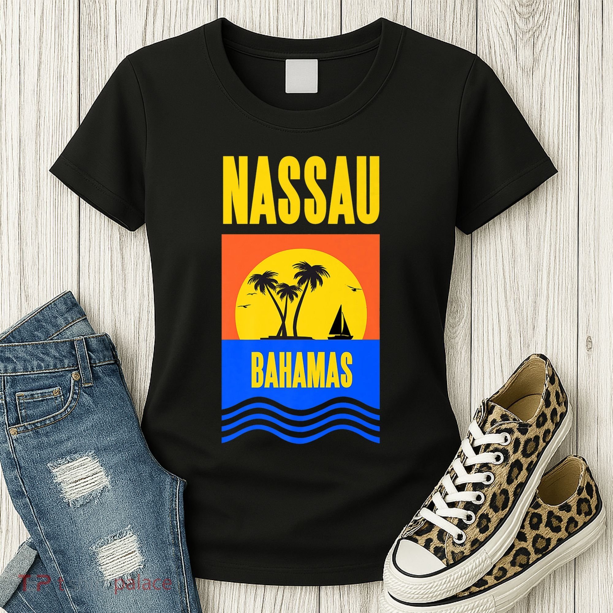 Nassau Bahamas Vacation Souvenir Sailing Women's T-Shirt