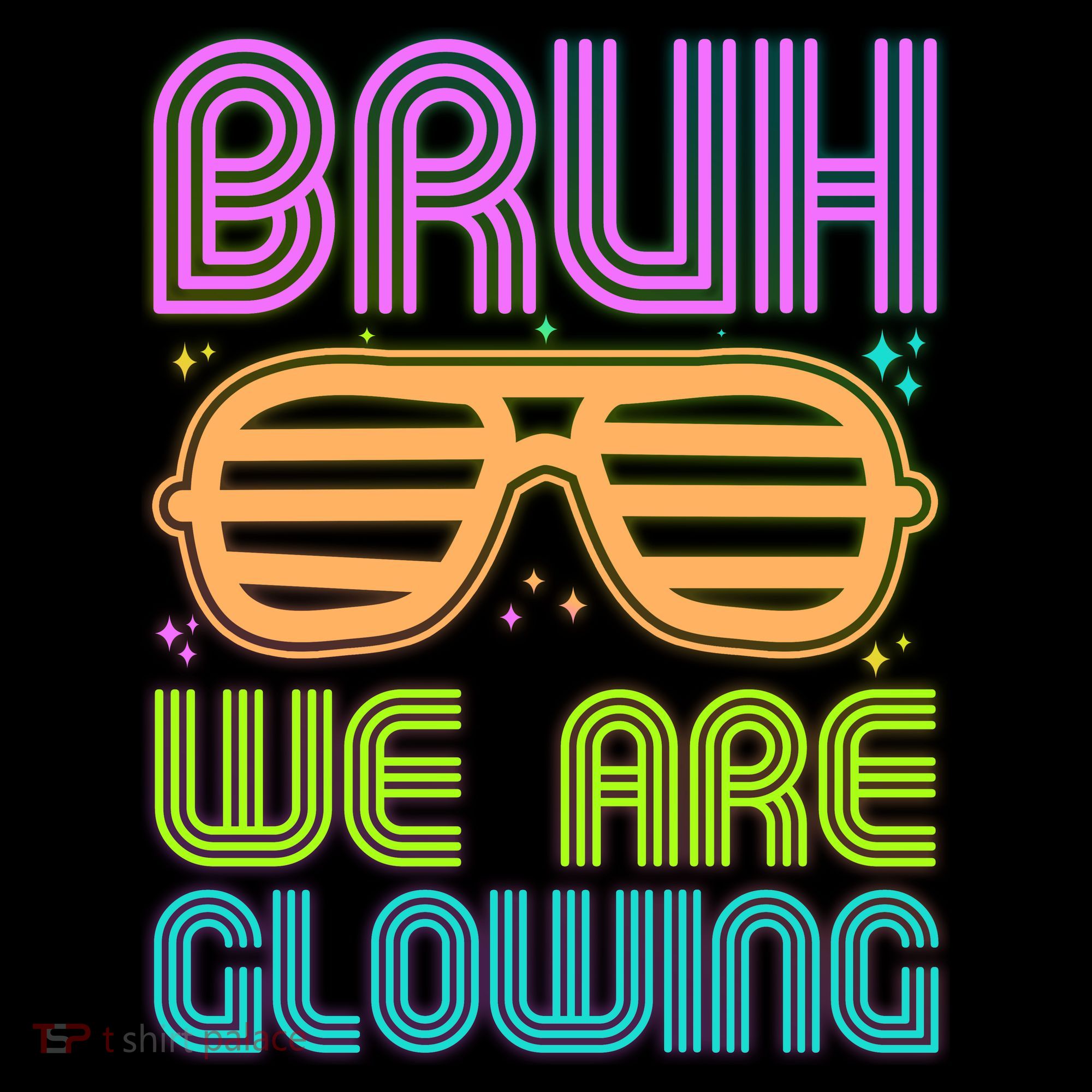 Neon Bruh We Are Glowing Coffee Mug