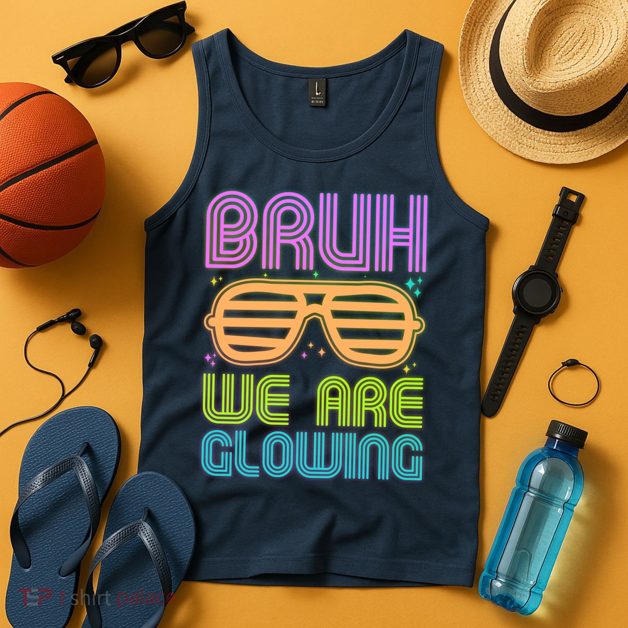 Neon Bruh We Are Glowing Tank Top