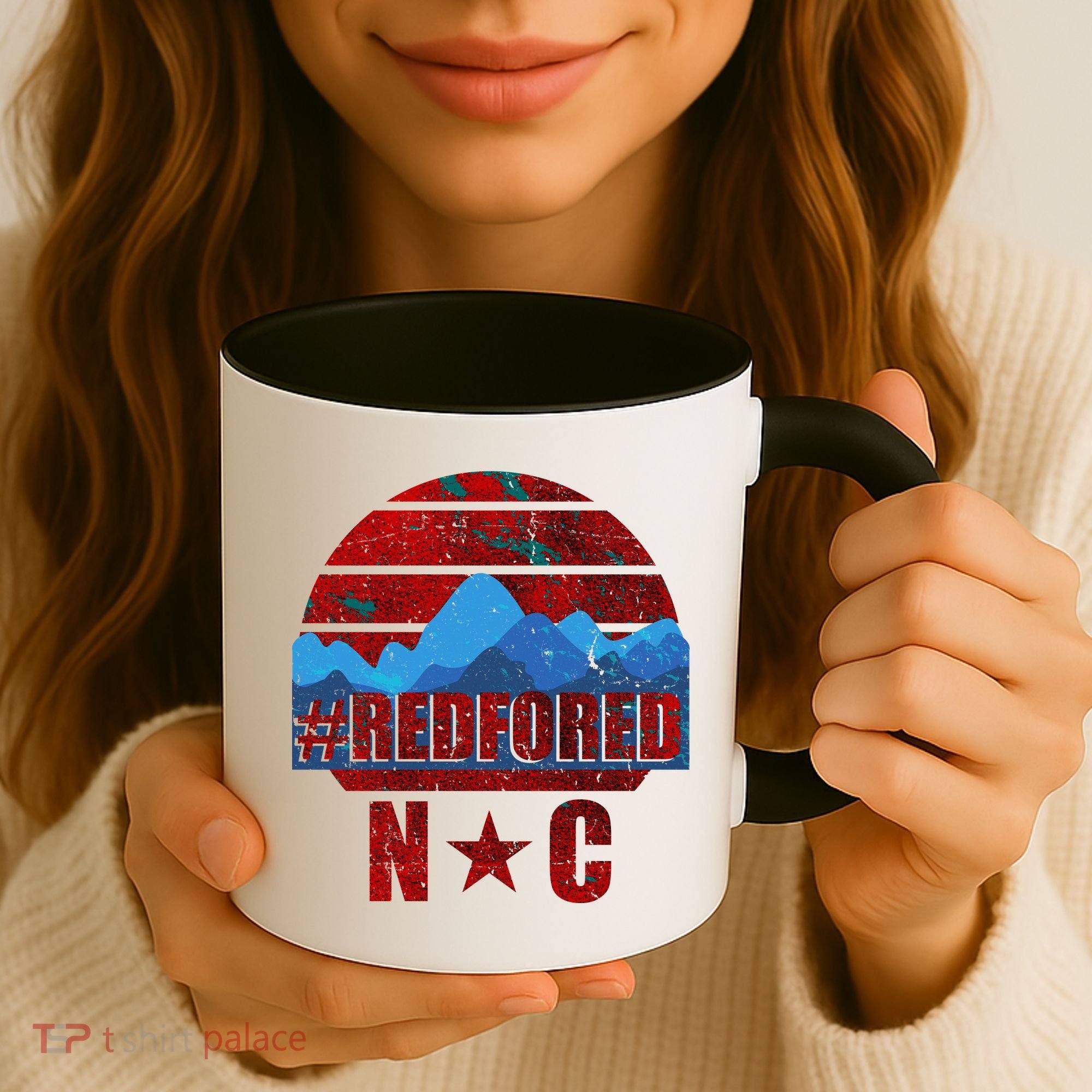 NC Red For Ed North Carolina Mountains Coffee Mug