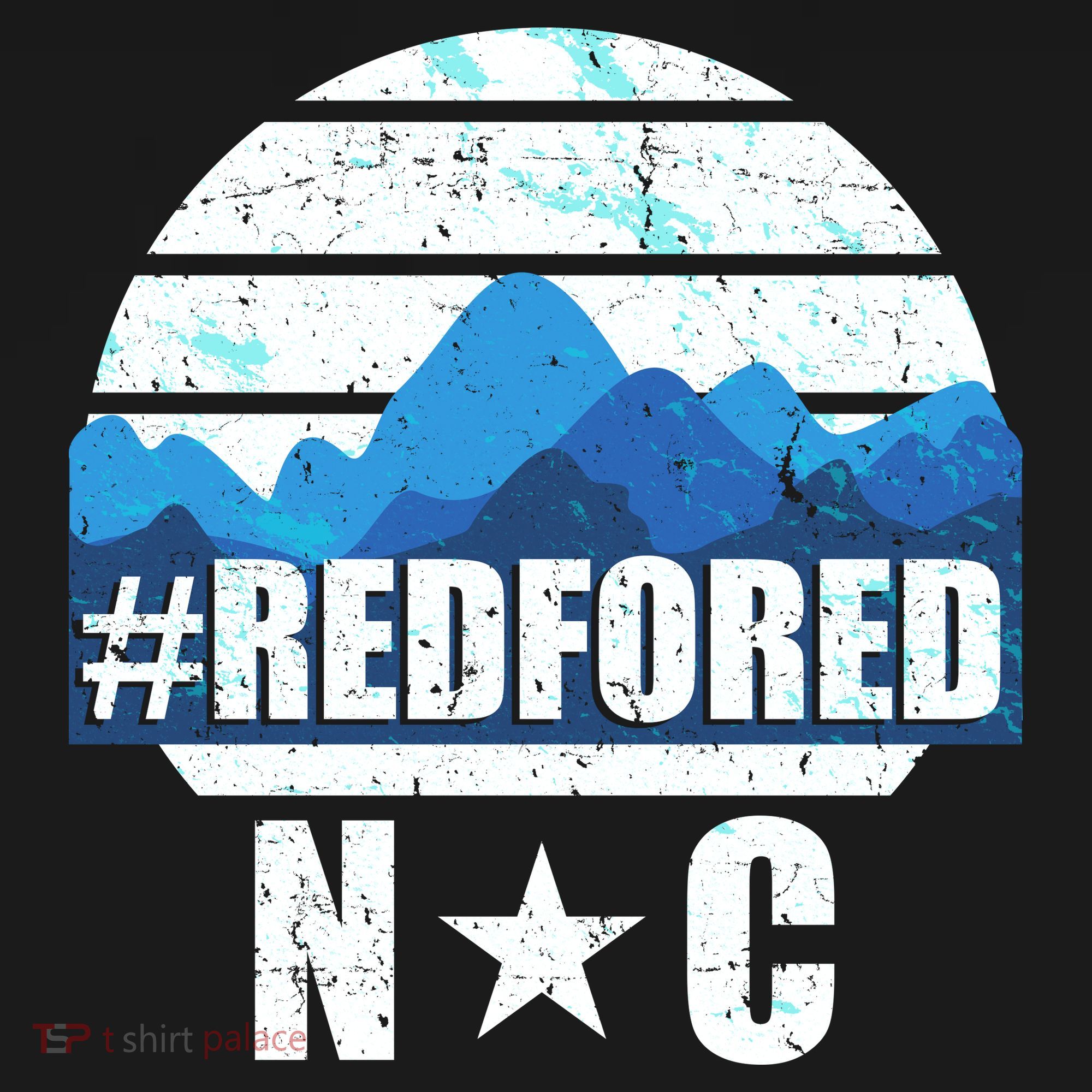NC Red For Ed North Carolina Mountains Ornament