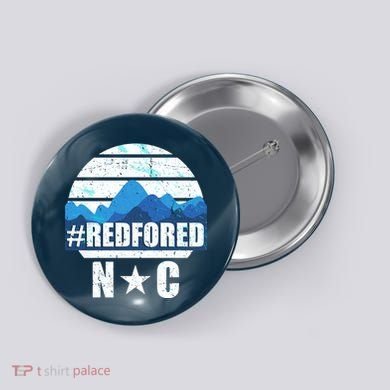 NC Red For Ed North Carolina Mountains Button
