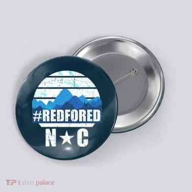 NC Red For Ed North Carolina Mountains Button