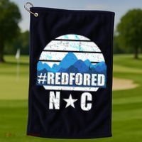 NC Red For Ed North Carolina Mountains Golf Towel thumb 1