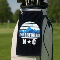 NC Red For Ed North Carolina Mountains Golf Towel thumb 2
