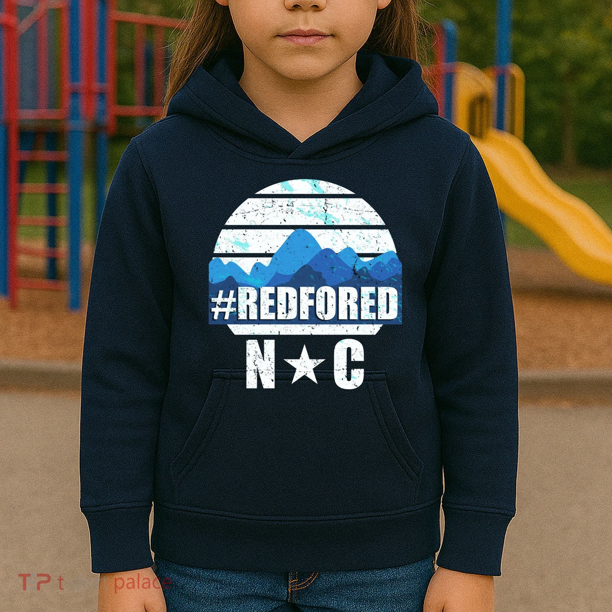 NC Red For Ed North Carolina Mountains Kids Hoodie