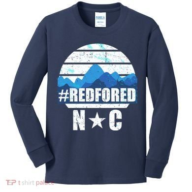 NC Red For Ed North Carolina Mountains Kids Long Sleeve Shirt