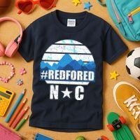 NC Red For Ed North Carolina Mountains Kids T-Shirt thumb 3