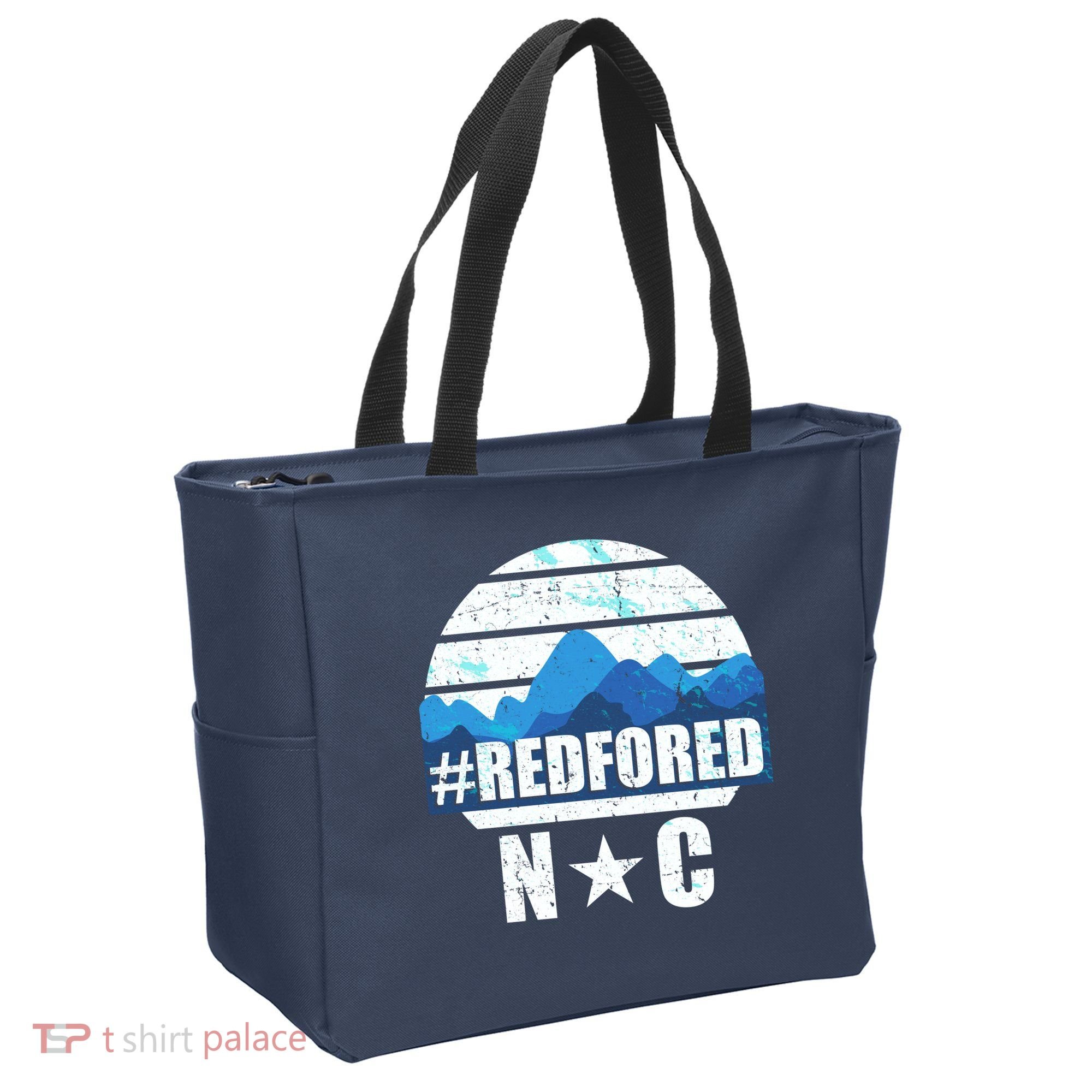 NC Red For Ed North Carolina Mountains Tote Bag