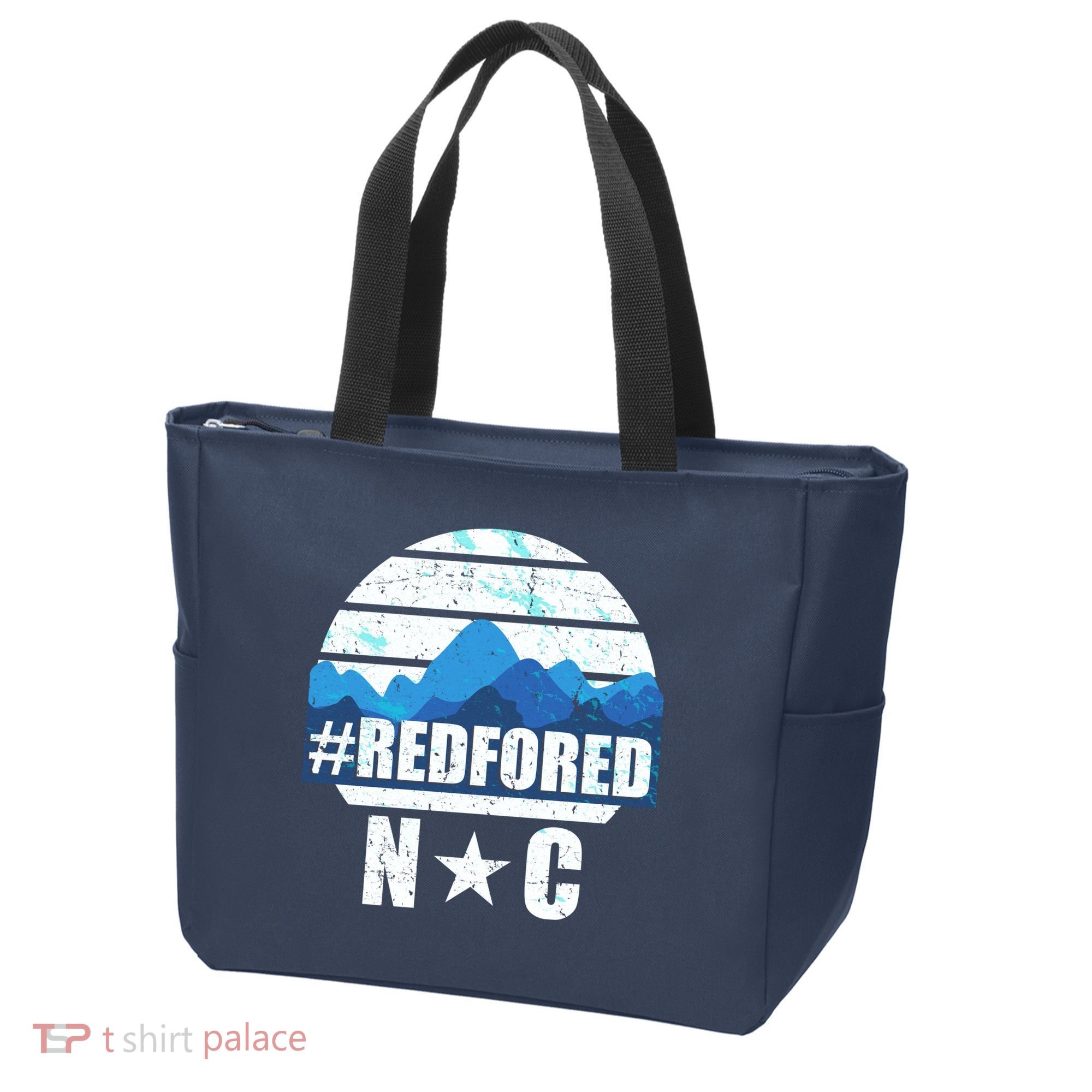 NC Red For Ed North Carolina Mountains Tote Bag
