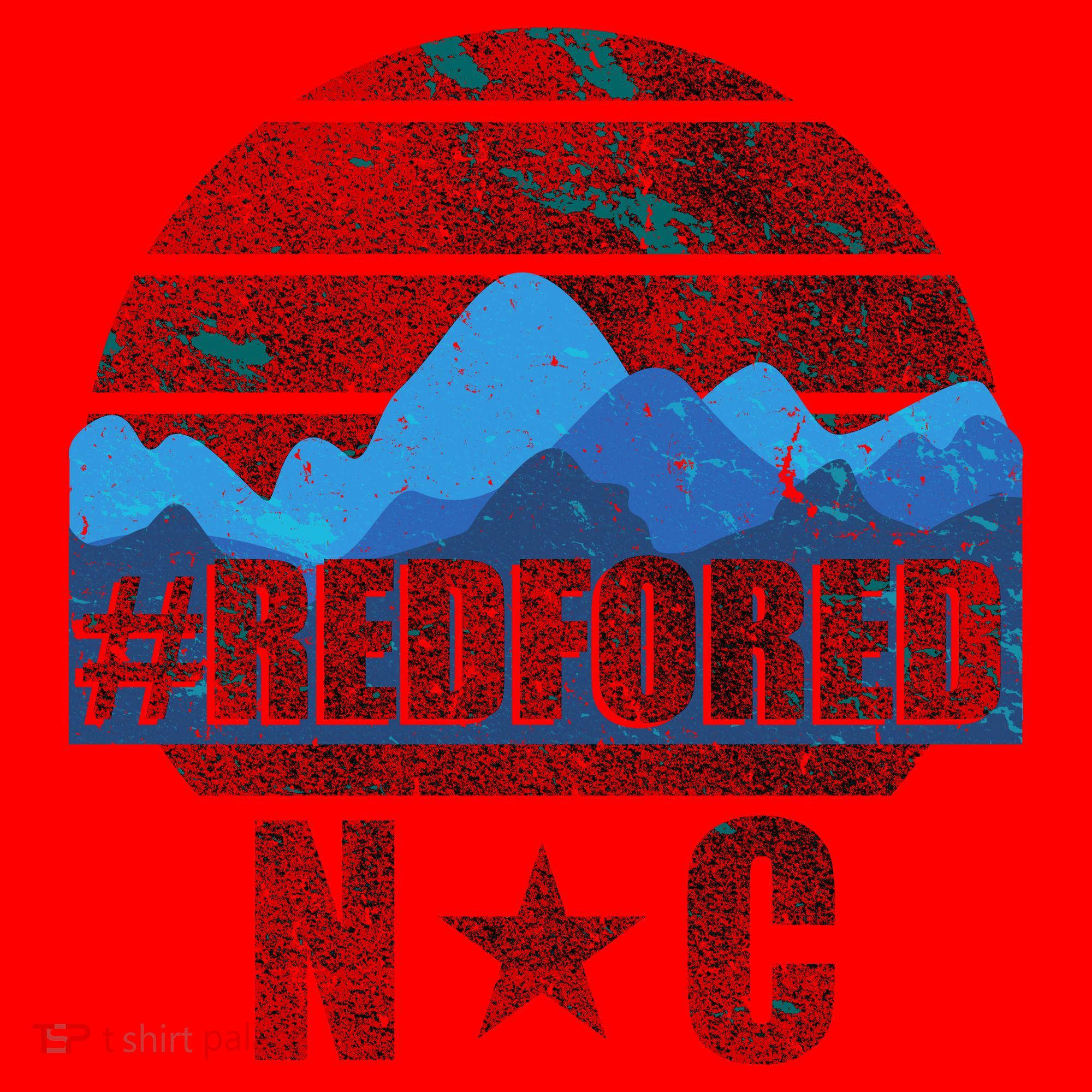 NC Red For Ed North Carolina Mountains Santa Hat
